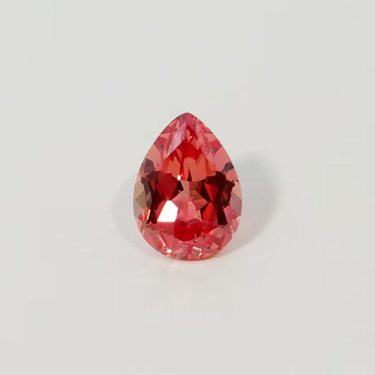 1.6ct Pear shape Lab-grown Orange Sapphire