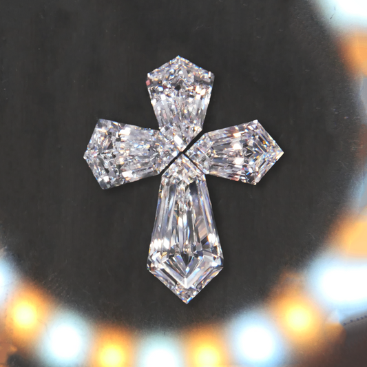 5.17ct Cross cut lab-grown Diamonds (group of 4)