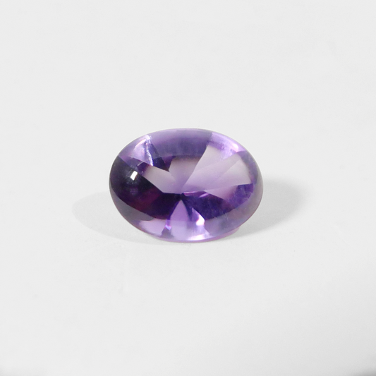 cabochon and brilliant mixed cut oval lab-grown sapphire