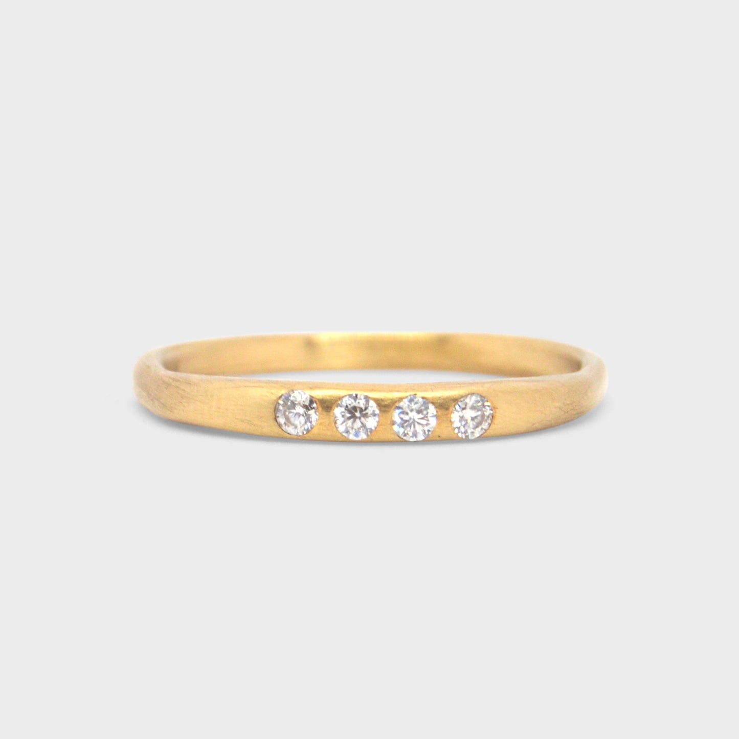 Four Diamonds Stacking Ring