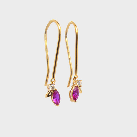 Firefly Ruby-drop Earrings