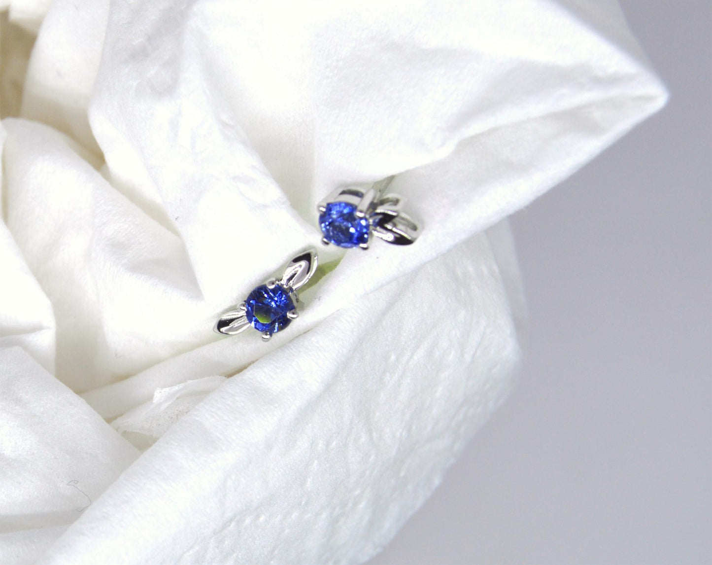 Elf Sapphire/Ruby Earrings