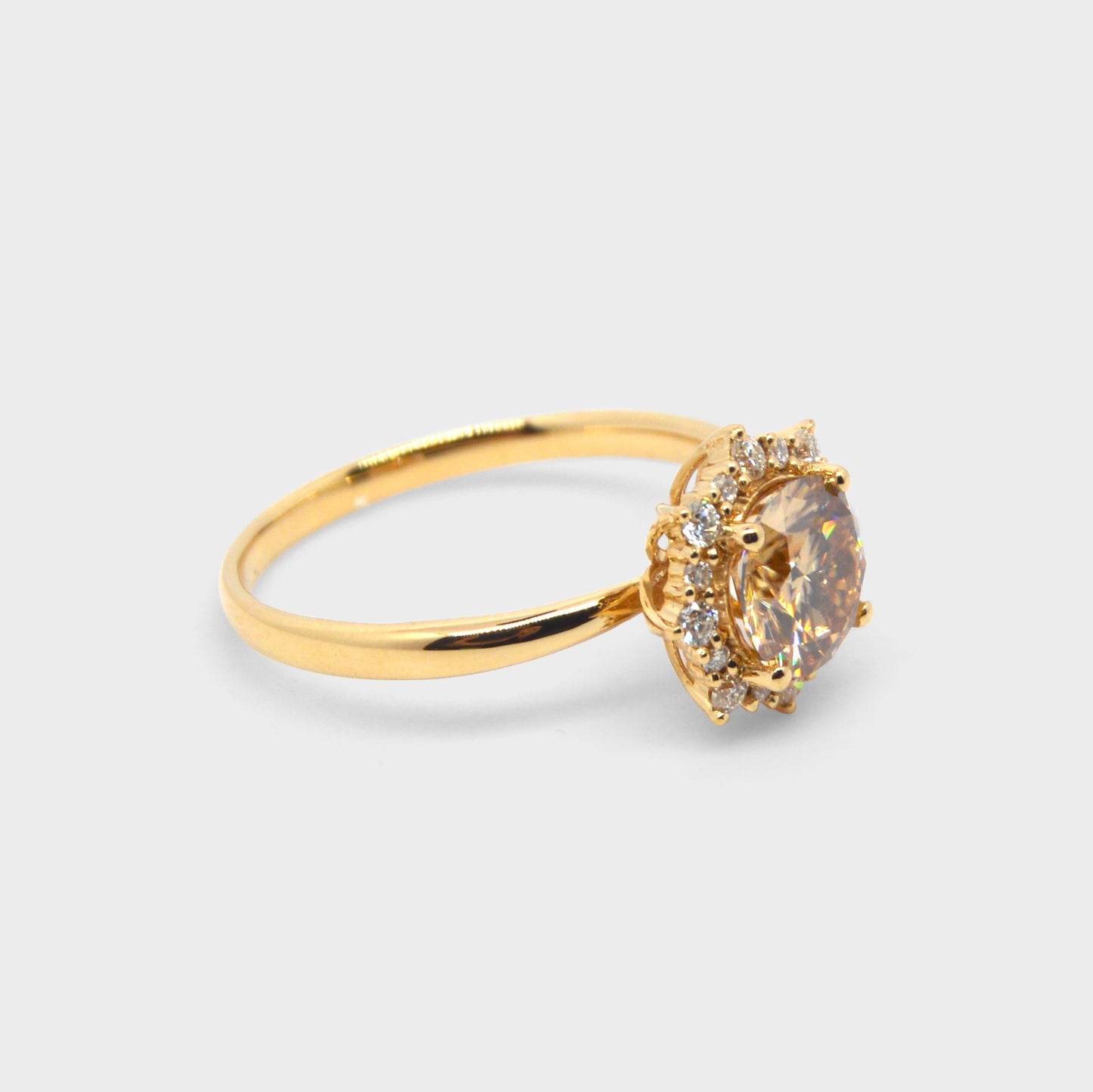 Autumn Colour Six Prong Multi-stone Diamond Ring