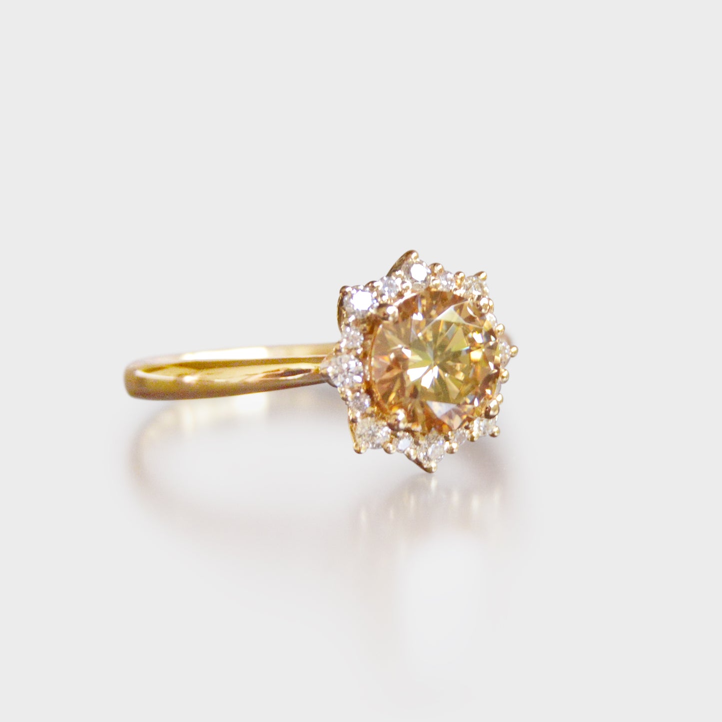 Autumn Colour Six Prong Multi-stone Diamond Ring