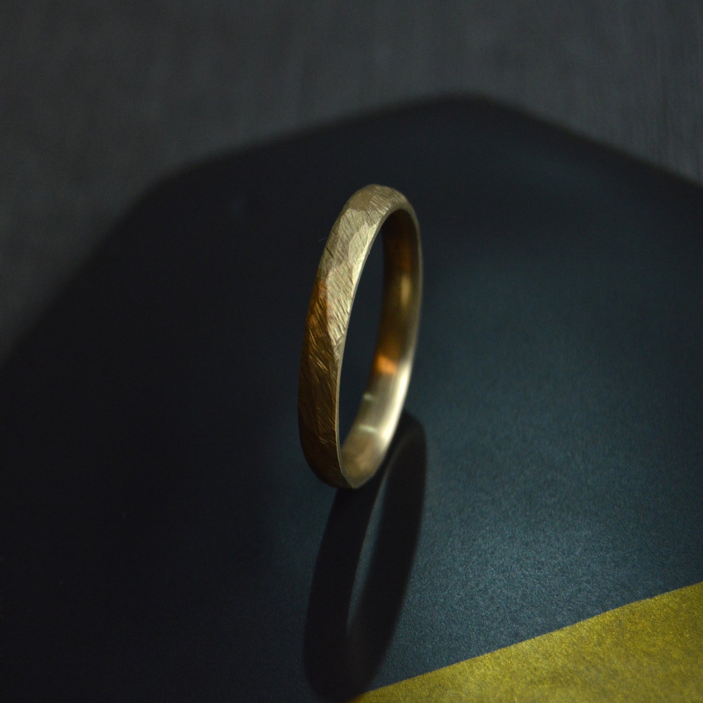 Rustic Faceted Band Ring