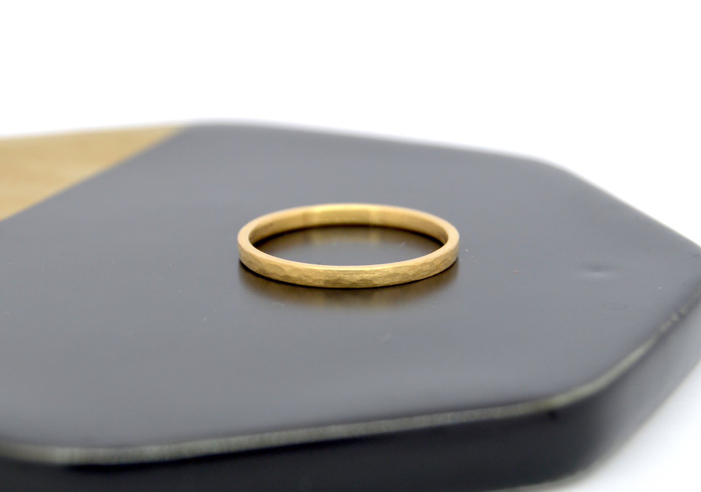 Hand-hammered Gold Band Ring